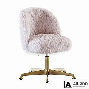 RH ALESSA KASHMIR FAUX FUR DESK CHAIR