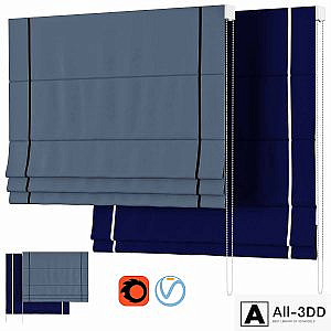 Roman Curtains 145 | Dihin Home | Modern Solid Color Roman Shades