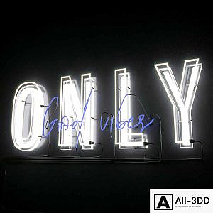 Neon Text 05 Good Vibes