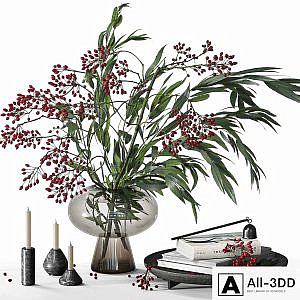 Decorative set with berry bouquet 031