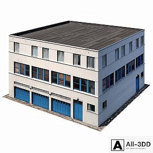 Low poly building 8K texture