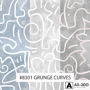 Creativille | Wallpapers | 8301 Grunge Curves