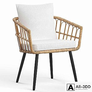 Aliyah Wicker Rattan armchair