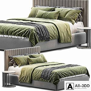 Queen bed CLAY MAISON By Bolzan Letti