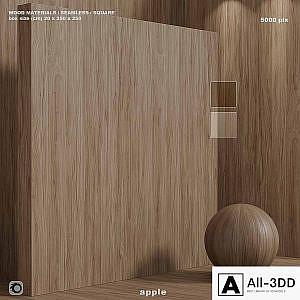 Material wood (seamless) apple tree - set 127