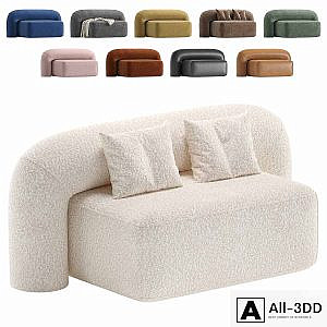Sofa Moss by Artu Velvet and Leather