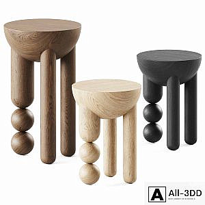 Profiterole Occasional Table / Wooden table