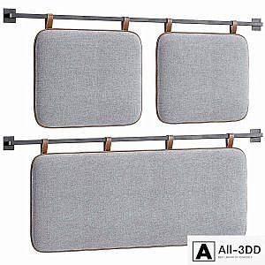 Hanging Pillow Headboard Set 4