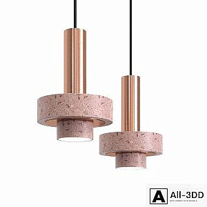 Cantera Rosa and Copper Ambra Lighting Collection