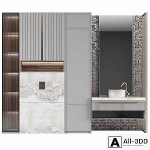 Bathroom console №15 Vray