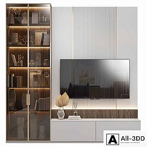 Neoclassical TV wall 025