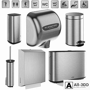 Accessories for public toilets set 151 part 1