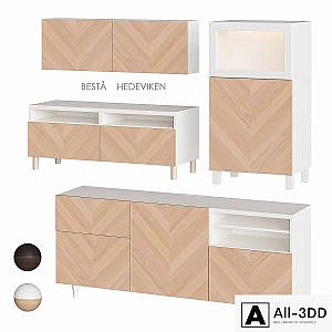 IKEA BESTÅ / HEDEVIKEN Nightstand