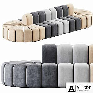 Modul Two-sided Sofa Bob by Bla Station / Two-sided sofa