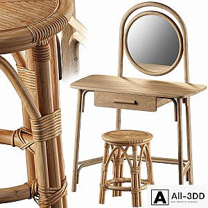 Dressing Table Marika and Chair Katni La Redoute Interieurs