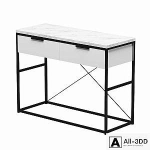 Nord Dressing table (White/Statuario)