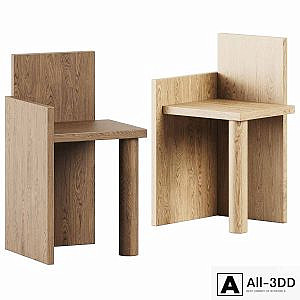 Ferm Living Uta Piece Chair / Wooden Chair
