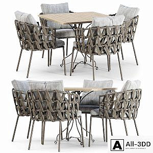 Outdoor garden furniture set_v01 / Furniture set