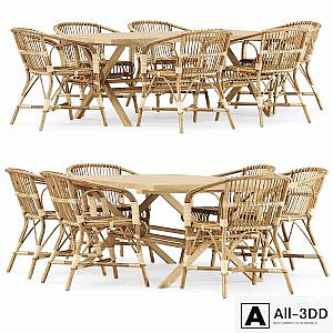 Outdoor garden furniture set_v02 / Garden furniture set