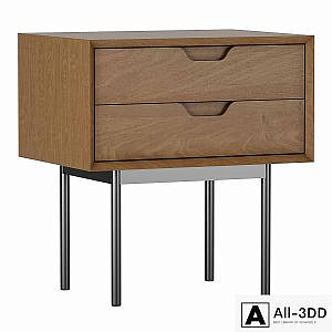 Bedside table with drawers Noyeto