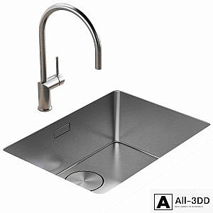 101 FRANKE Mythos MYX with Rhythm kitchen faucet