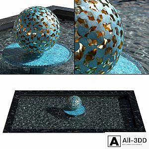 Fountain - Water Mantle by David Harber