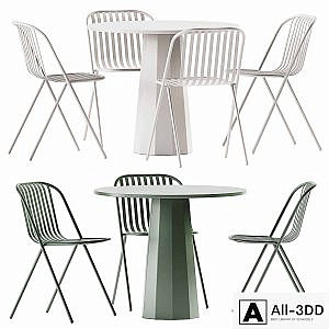 Dix Table by Connubia and Belca Chair by TUBY / Garden furniture