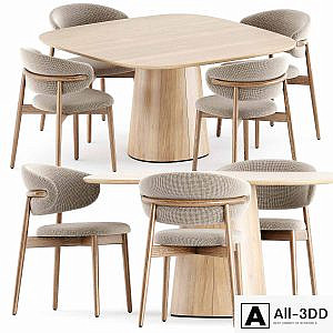 Oleandro chair by Calligaris and POV 462 table by Ton