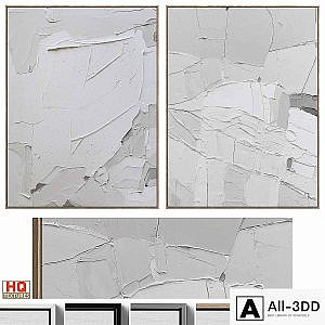 Abstract Textural Plaster Wall Art C-439