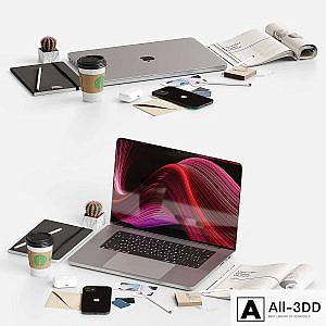 Decorative set on the desktop