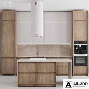 Kitchen №121 "Wood and Sand"