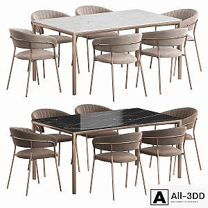 West Elm Frame table Turin chair Dining set