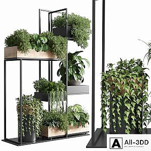 stand plant box - collection Indoor plant 217 wooden