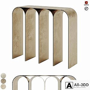 Golden Arch Console By Pietro Franceschini