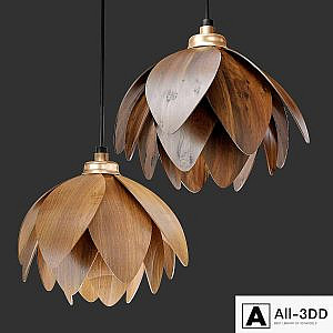 The Lotus bud pendant light