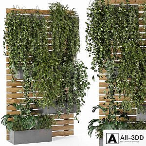 Outdoor Plants Pallet vertical planter Pots - Set 686