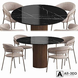 Ostinato table Turin chair Dining set