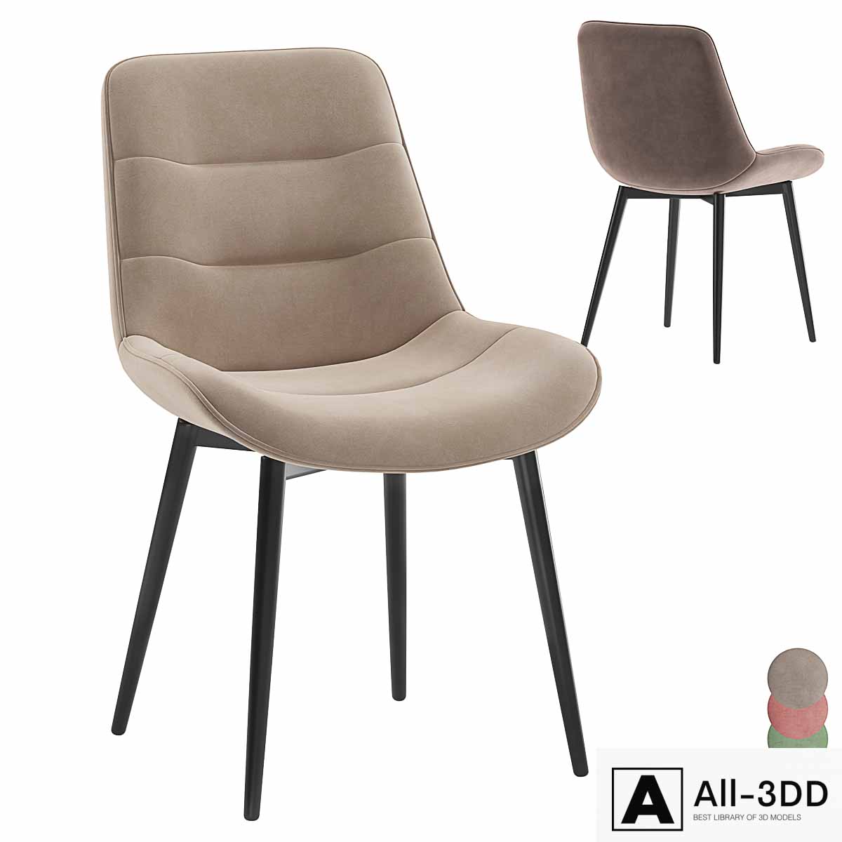 Stool Group Austin chair modern interior 3D model Stool Group Austin chair