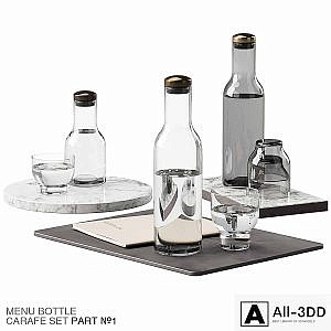 136 dishes decor set 09 MENU Bottle Carafe by Norm P01
