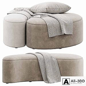 Goa Poufs by ETRO Home Interiors