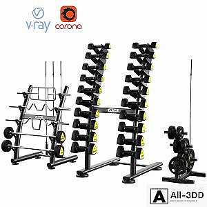 Dumbbell barbell set ZIVA