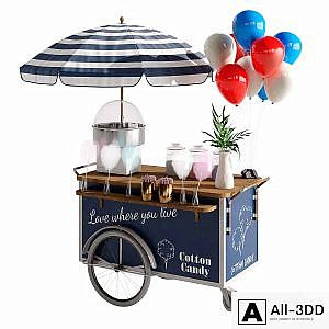 Cotton candy cart
