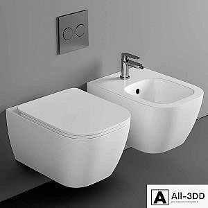 BagnoDesign Attache Rimless Wall Hung Toilet