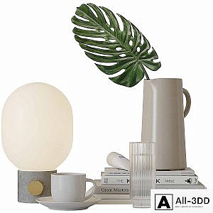 Decorative set for bedside tables