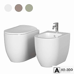 Floor Standing Toilet and bidet Artceram MONET