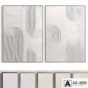Plaster Two Photo Frame T-261