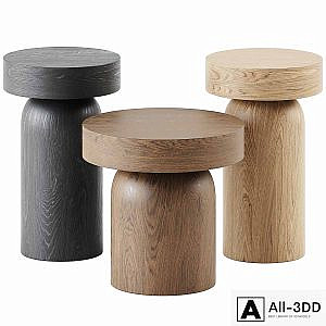 Francis Side Tables by Lema / Wooden table