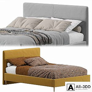 Bed Mayton 140 Velvet Yellow By Divan.ru