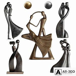 Human Abstract Sculptures 6 Love Position