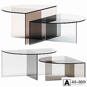 Botero Glass coffee table by NICOLINE